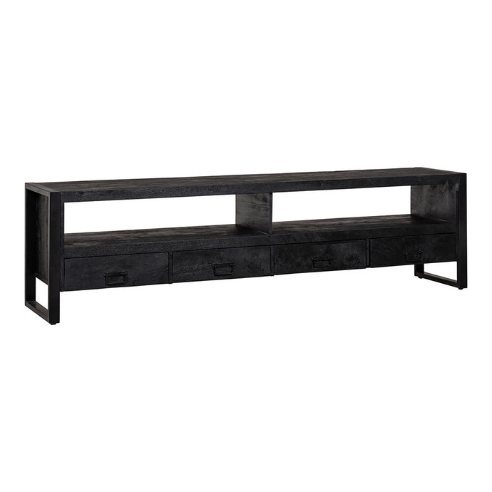 Mangohouten TV Meubel Britt Black 220 cm Mahom