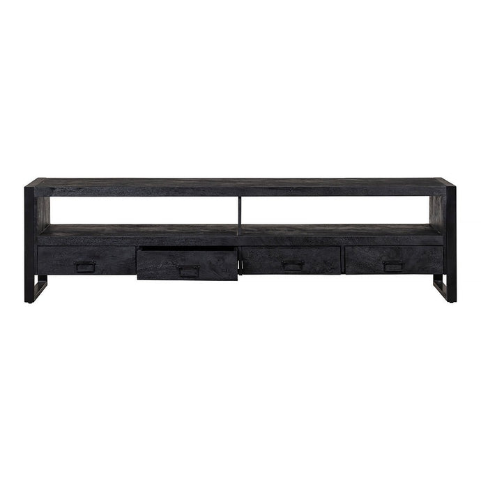Mangohouten TV Meubel Britt Black 220 cm Mahom