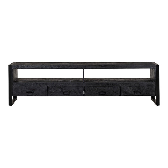 Mangohouten TV Meubel Britt Black 220 cm Mahom