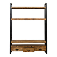 Mangohouten Boekenkast Britt 150 cm Mahom