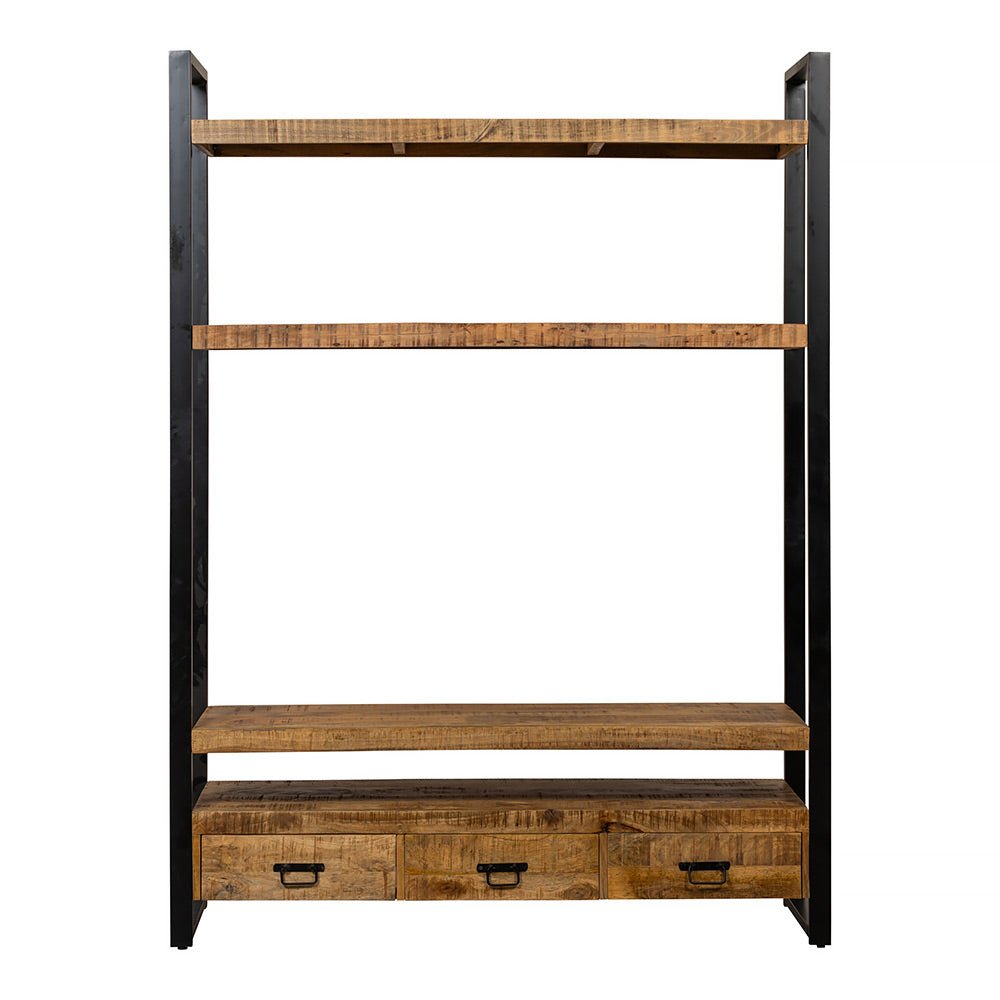Mangohouten boekenkast