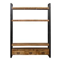 Mangohouten Boekenkast Britt 150 cm Mahom