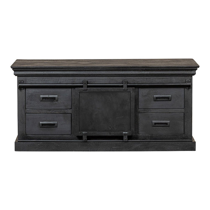 Mangohouten TV Meubel Portland Black 120 cm Mahom