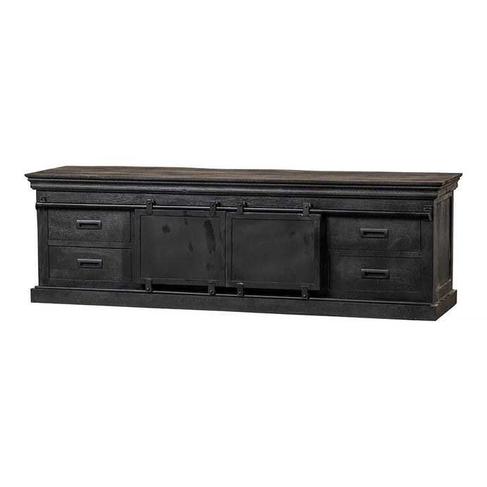 Mangohouten TV Meubel Portland Black 220 cm Mahom