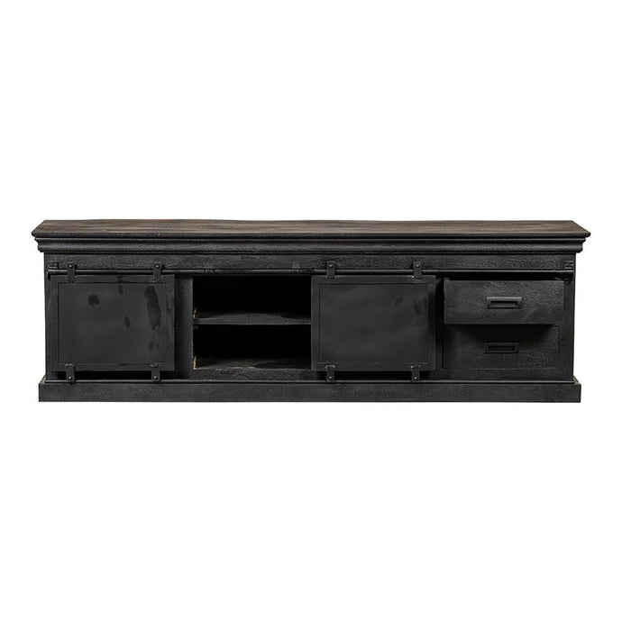 Mangohouten TV Meubel Portland Black 180 cm Mahom