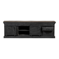 Mangohouten TV Meubel Portland Black 220 cm Mahom