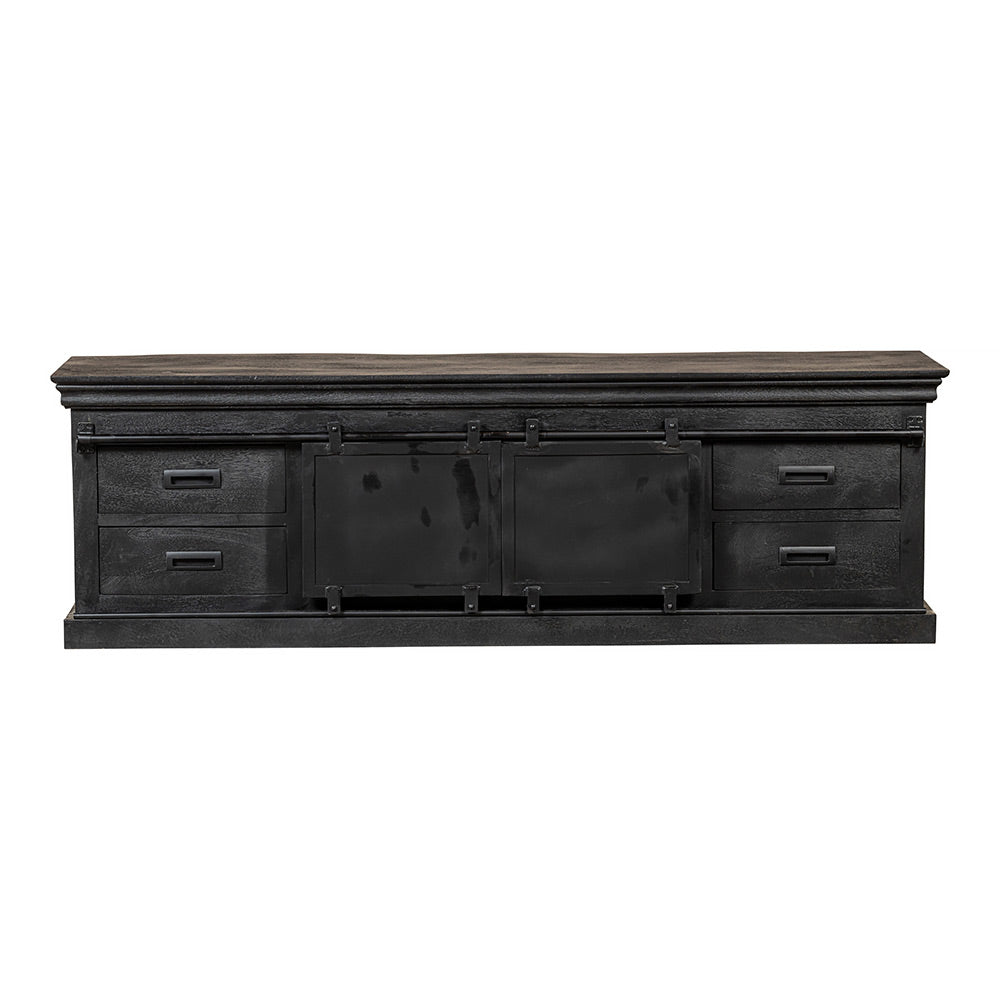 Mangohouten TV Meubel Portland Black 220 cm Mahom