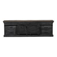 Mangohouten TV Meubel Portland Black 220 cm Mahom