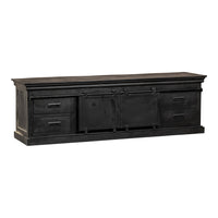 Mangohouten TV Meubel Portland Black 240 cm Mahom