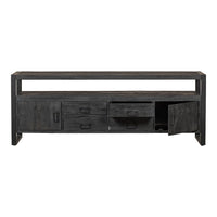 Mangohouten TV Meubel Britt Black 190 cm Mahom