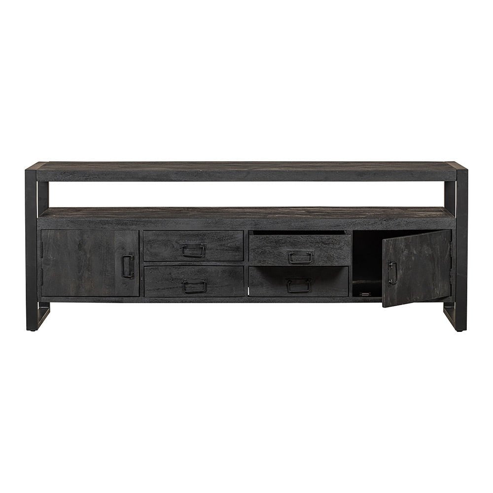 Mangohouten TV Meubel Seattle Black 220 cm Mahom