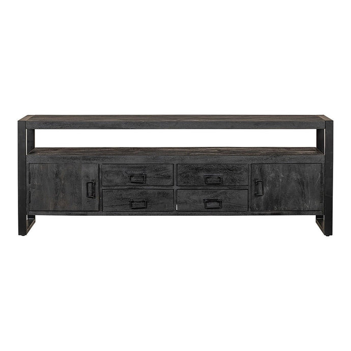 Mangohouten TV Meubel Britt Black 190 cm Mahom
