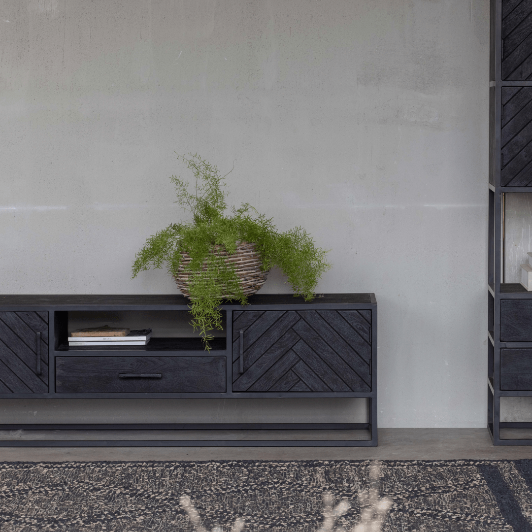 Mangohouten TV Meubel 165 cm