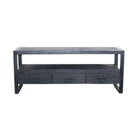 Mangohouten TV Meubel Britt Black 150 cm Mahom
