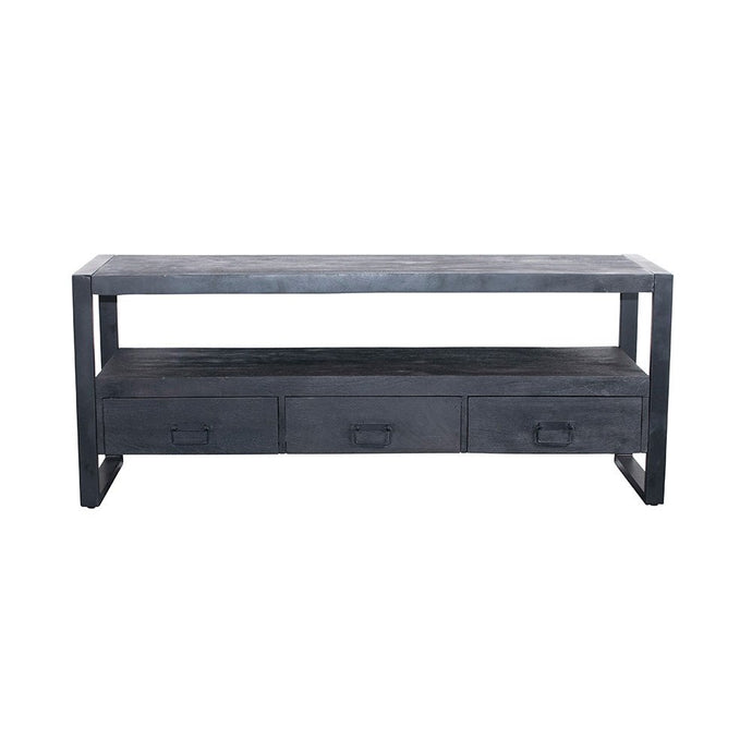 Mangohouten TV Meubel Britt Black 150 cm Mahom