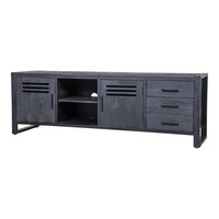 Mangohouten TV Meubel Henderson Black 180 cm Mahom