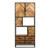 Mangohouten Vakkenkast New Haven 90 cm Mahom