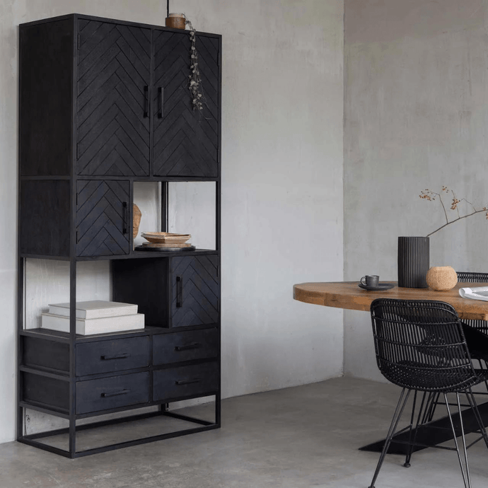 Mangohouten Vakkenkast Sienna 90 cm Mahom