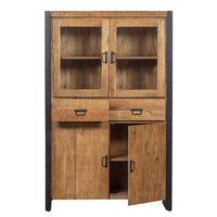 Mangohouten Vitrinekast Britt 115 cm Mahom