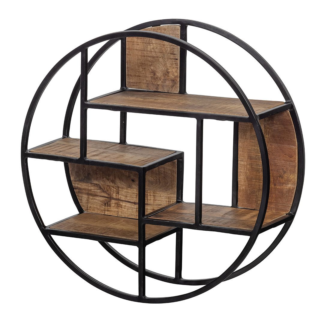 Mangohouten Wandrek Rond 60 cm