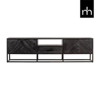 Mangohouten TV Meubel Toronto Black 180 cm Mahom