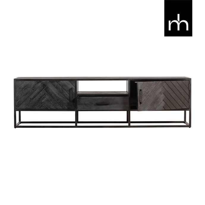 Mangohouten TV Meubel Toronto Black 180 cm Mahom