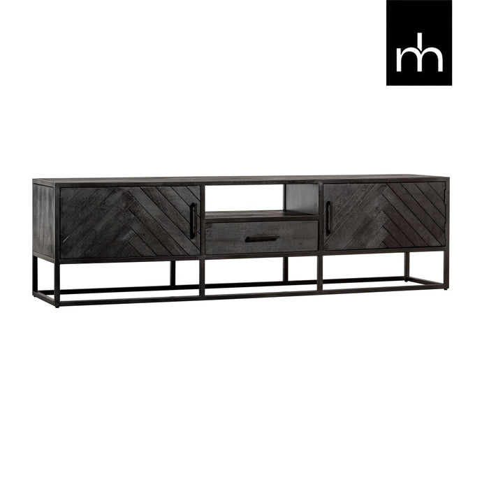 Mangohouten TV Meubel Toronto Black 180 cm Mahom