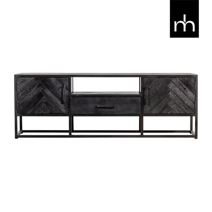 Mangohouten TV Meubel Toronto Black 145 cm Mahom