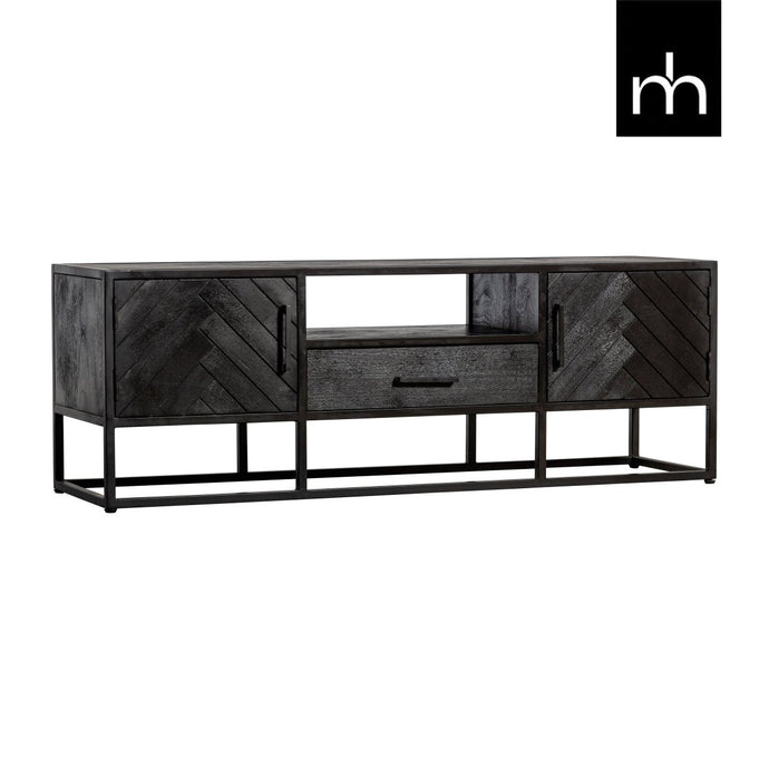 Mangohouten TV Meubel Toronto Black 145 cm Mahom