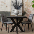 Mangohouten Eettafel Rechthoek Black