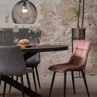 Mangohouten Eettafel Tulsa Black Ovaal 260×120 cm Mahom