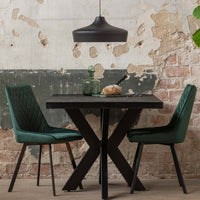 Mangohouten Eettafel Memphis Black Rechthoek 160x90 cm Mahom