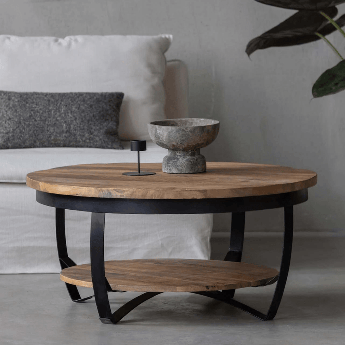 Mangohouten Salontafel Bakersfield 65 cm Mahom