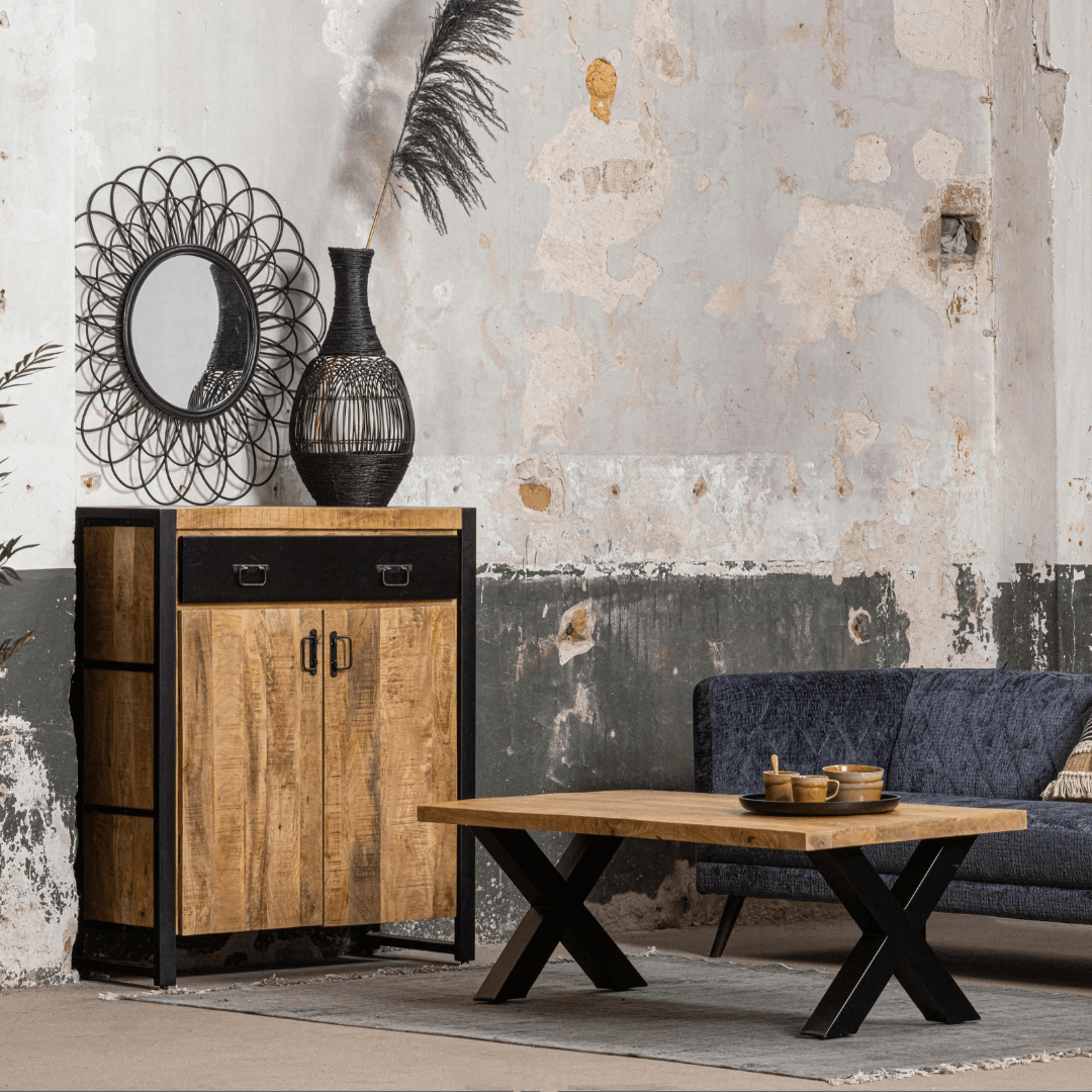 Mangohouten Salontafel 130 cm