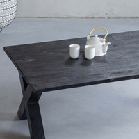 Mangohouten Salontafel Orlando Black 130 cm Mahom