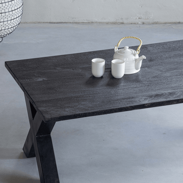 Mangohouten Salontafel Black