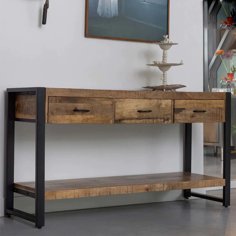 Mangohouten Sidetable 3 lades