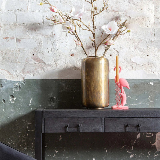 Mangohouten Sidetable Britt Black 2 lades 120 cm Mahom