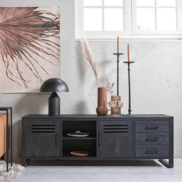 Mangohouten TV Meubel 180 cm Black