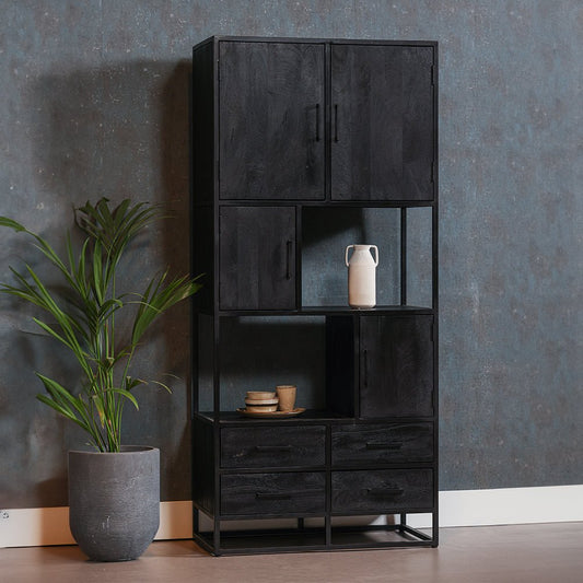 Mangohouten Vakkenkast Florence 90 cm Mahom