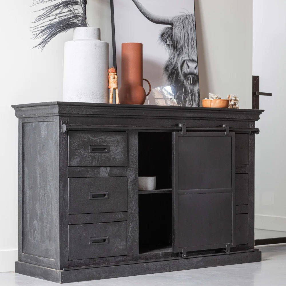 Mangohouten Dressoir Black
